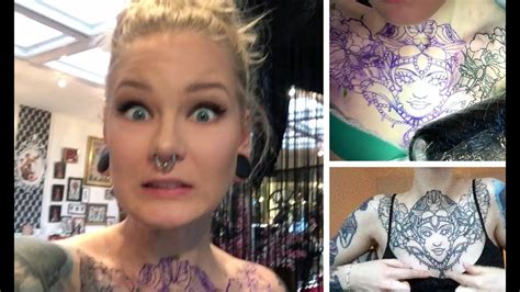 Watch: Girls boob explodes when getting a tattoo 